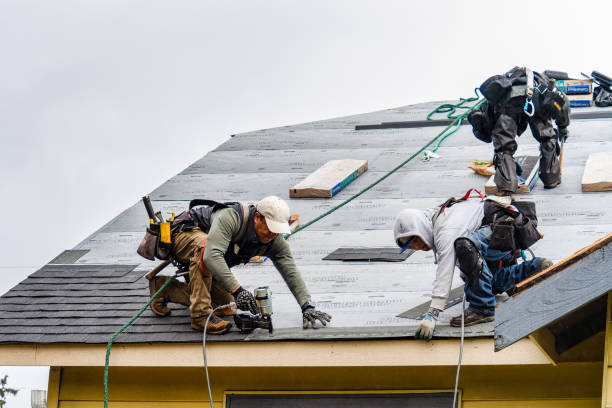 Professional Roofing technician working in Port Costa, CA